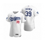 Los Angeles Dodgers #39 Blake Treinen White 2020 World Series Champions Authentic Jersey