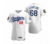 Los Angeles Dodgers #68 Ross Stripling Nike White 2020 World Series Authentic Jersey
