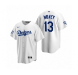 Los Angeles Dodgers#13  Max Muncy White 2020 World Series Champions Replica Jersey