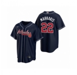 Youth Atlanta Braves #22 Nick Markakis Nike Navy 2020 Replica Alternate Jersey