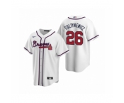Youth Atlanta Braves #26 Mike Foltynewicz Nike White 2020 Replica Home Jersey