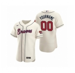 Men's Atlanta Braves Custom Nike Cream Authentic 2020 Alternate Jersey