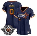 Youth Houston Astros #0 Orbit Navy 2025 City Connect Limited Stitched Baseball Jersey