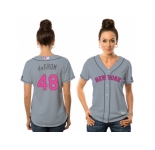 Women''s New York Mets #48 Jacob deGrom Gray Road 2016 Mother''s Day Cool Base Jersey