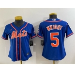 Women's New York Mets #5 David Wright Royal Cool Base Stitched Baseball Jersey