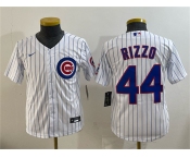 Women's Chicago Cubs #44 Anthony Rizzo White Stitched Baseball Jersey