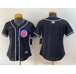 Youth Chicago Cubs 2026 Fashion Replica Black Out Stitched Baseball Jersey