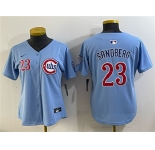 Youth Chicago Cubs #23 Ryne Sandberg Blue Limited Stitched Baseball Jersey