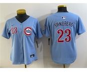 Youth Chicago Cubs #23 Ryne Sandberg Blue Limited Stitched Baseball Jersey