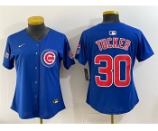 Youth Chicago Cubs #30 Kyle Tucker Royal 'Ryne Sandberg Tribute' Vapor Limited V2 Stitched Baseball Jersey