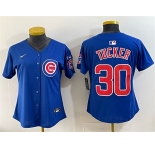 Youth Chicago Cubs #30 Kyle Tucker Royal 'Ryne Sandberg Tribute' Vapor Limited V3 Stitched Baseball Jersey