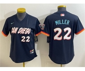 Youth San Diego Padres #22 Mason Miller Obsidian 2026 City Connect Stadium Stitched Baseball Jersey