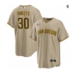 Youth San Diego Padres #30 Gavin Sheets Alternate Khaki Limited Jersey