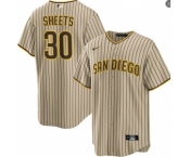 Youth San Diego Padres #30 Gavin Sheets Alternate Khaki Limited Jersey
