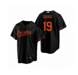 Women's Baltimore Orioles #19 Chris Davis Nike Black Replica Alternate Jersey