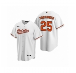 Women's Baltimore Orioles #25 Anthony Santander Nike White 2020 Replica Home Jersey