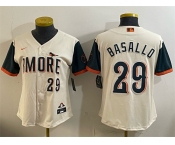 Women's Baltimore Orioles #29 Samuel Basallo Natural 2026 City Connect Stadium Stitched Baseball Jersey