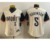 Youth Baltimore Orioles #5 Brooks Robinson Natural 2026 City Connect Stadium Stitched Baseball Jersey