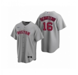 Women's Boston Red Sox #16 Andrew Benintendi Nike Gray Replica Road Jersey