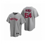 Women's Boston Red Sox #54 Martin Perez Nike Gray Replica Road Jersey