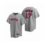 Youth Boston Red Sox #17 Nathan Eovaldi Nike Gray Replica Road Jersey