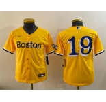Youth Boston Red Sox #19 Roman Anthony Gold City Connect Stitched Baseball Jersey