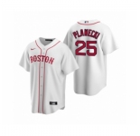 Youth Boston Red Sox #25 Kevin Plawecki Nike White Replica Alternate Jersey