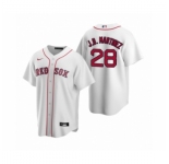 Youth Boston Red Sox #28 J.D. Martinez Nike White Replica Home Jersey