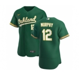 Men's Nike Oakland Athletics #12 Sean Murphy Kelly Green Alternate 2020 Authentic Player Baseball Jersey