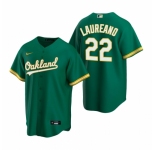 Men's Nike Oakland Athletics #22 Ramon Laureano Green Alternate Stitched Baseball Jersey