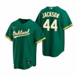Men's Nike Oakland Athletics #44 Reggie Jackson Green Alternate Stitched Baseball Jersey