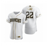 Men's Arizona Diamondbacks #22 Jake Lamb Nike White Authentic Golden Edition Jersey