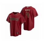 Men's Arizona Diamondbacks #4 Ketel Marte Nike Red Replica Alternate Jersey