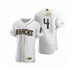 Men's Arizona Diamondbacks #4 Ketel Marte Nike White Authentic Golden Edition Jersey