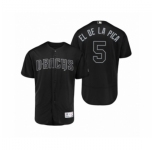 Men's Arizona Diamondbacks #5 Eduardo Escobar El De La Pica Black 2019 Players' Weekend Authentic Jersey