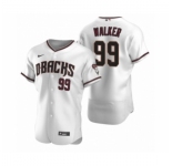 Men's Arizona Diamondbacks #99 Taijuan Walker Nike White Crimson Authentic 2020 Home Jersey