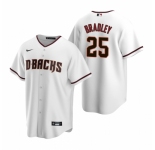 Men's Nike Arizona Diamondbacks #25 Archie Bradley White Home Stitched Baseball Jersey