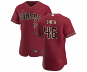Men's Nike Arizona Diamondbacks #46 Riley Smith Crimson Authentic Alternate Team Baseball Jersey