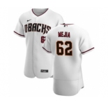 Men's Nike Arizona Diamondbacks #62 Humberto Mejia White Crimson Authentic Home Team Baseball Jersey