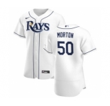 Men's Nike Tampa Bay Rays #50 Charlie Morton White Home 2020 Authentic Player Baseball Jersey
