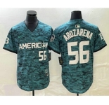 Men's Tampa Bay Rays #56 Randy Arozarena Teal 2023 All Star Cool Base Stitched Jersey