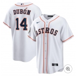 Men's Houston Astros #14 Mauricio Dubón Nike White Home Jersey