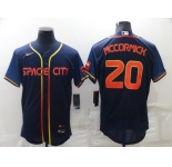 Men's Houston Astros #20 Chas McCormick 2022 Navy Blue City Connect Flex Base Stitched Baseball Jersey