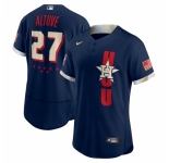 Men's Houston Astros #27 José Altuve Nike Navy 2021 MLB All-Star Authentic Player Jersey