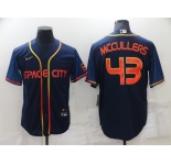 Men's Houston Astros #43 Lance McCullers 2022 Navy City Connect Cool Base Stitched Jersey