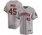 Men's Houston Astros #45 Tatsuya Imai Grey 2026 Limited Stitched Baseball Jersey