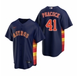 Men's Nike Houston Astros #41 Brad Peacock Navy Alternate Stitched Baseball Jersey