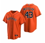 Men's Nike Houston Astros #43 Lance McCullers Orange Alternate Stitched Baseball Jersey