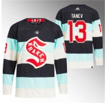 Men's Seattle Kraken #13 Brandon Tanev Deep Sea Blue 2024 Winter Classic Primegreen Stitched Jersey