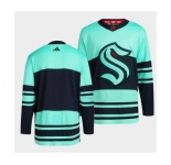 Men's Seattle Kraken Blank Ice Blue 2022-23 Reverse Retro Stitched Jersey